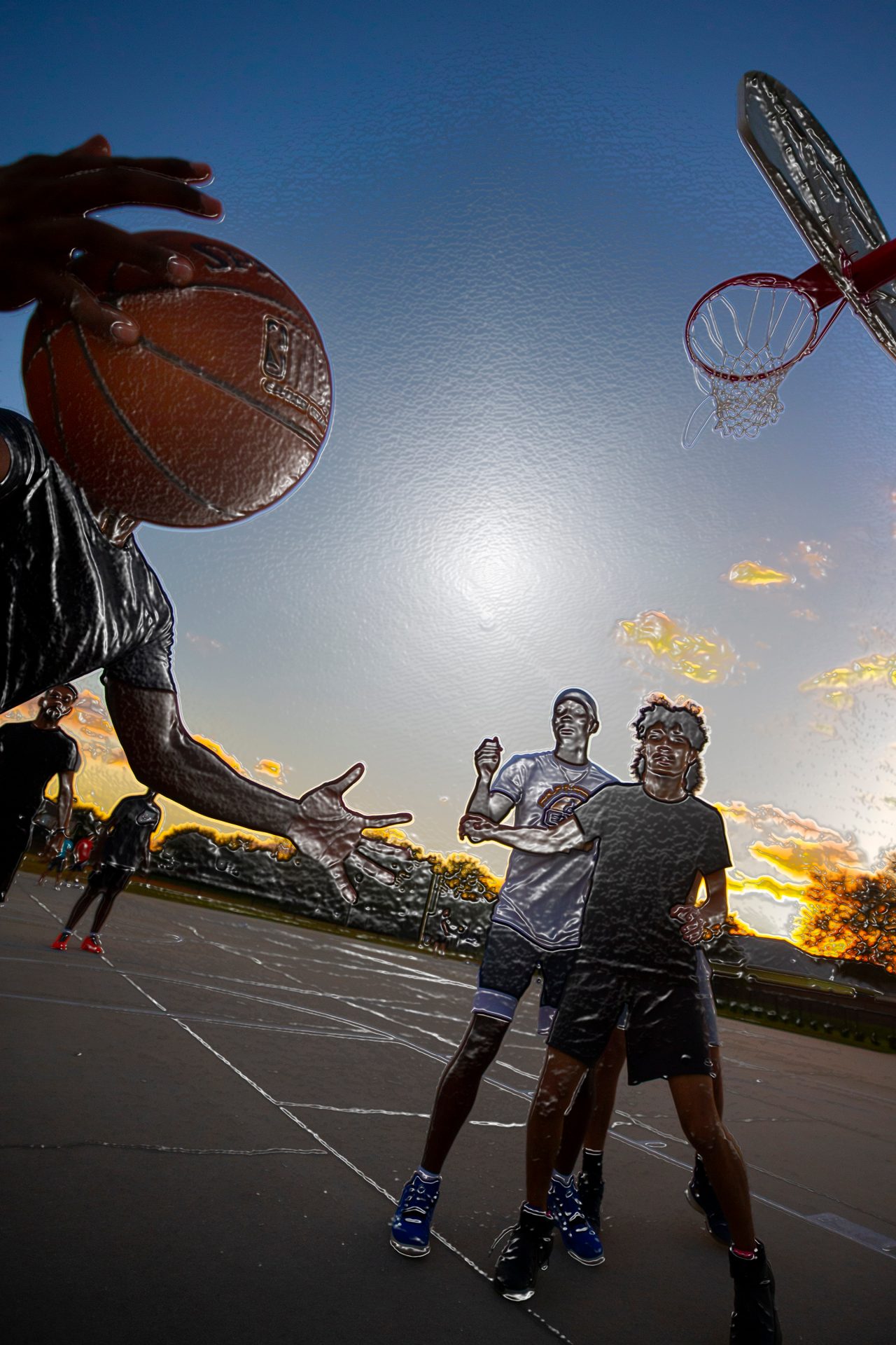 Basketball illustrations 