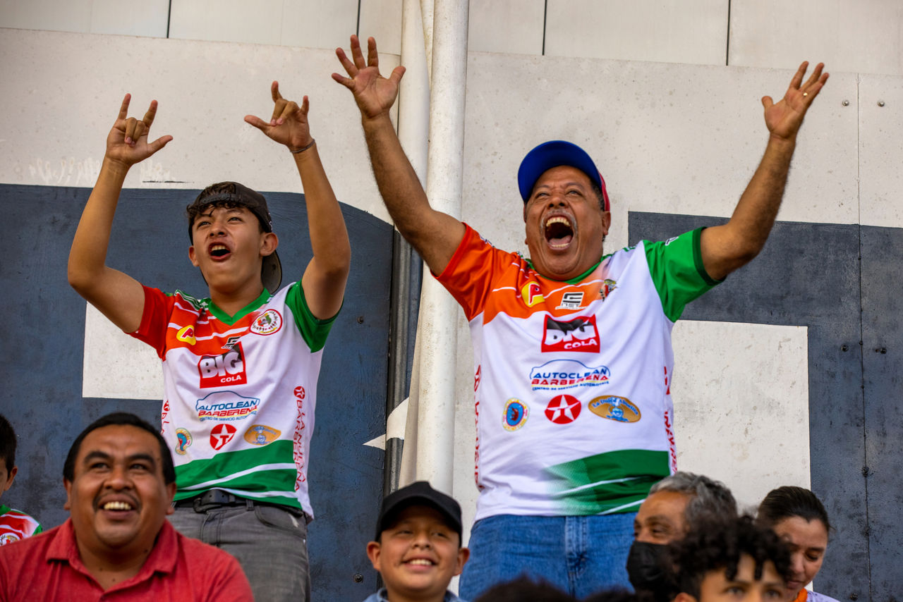 Guatemalan soccer fans cheer