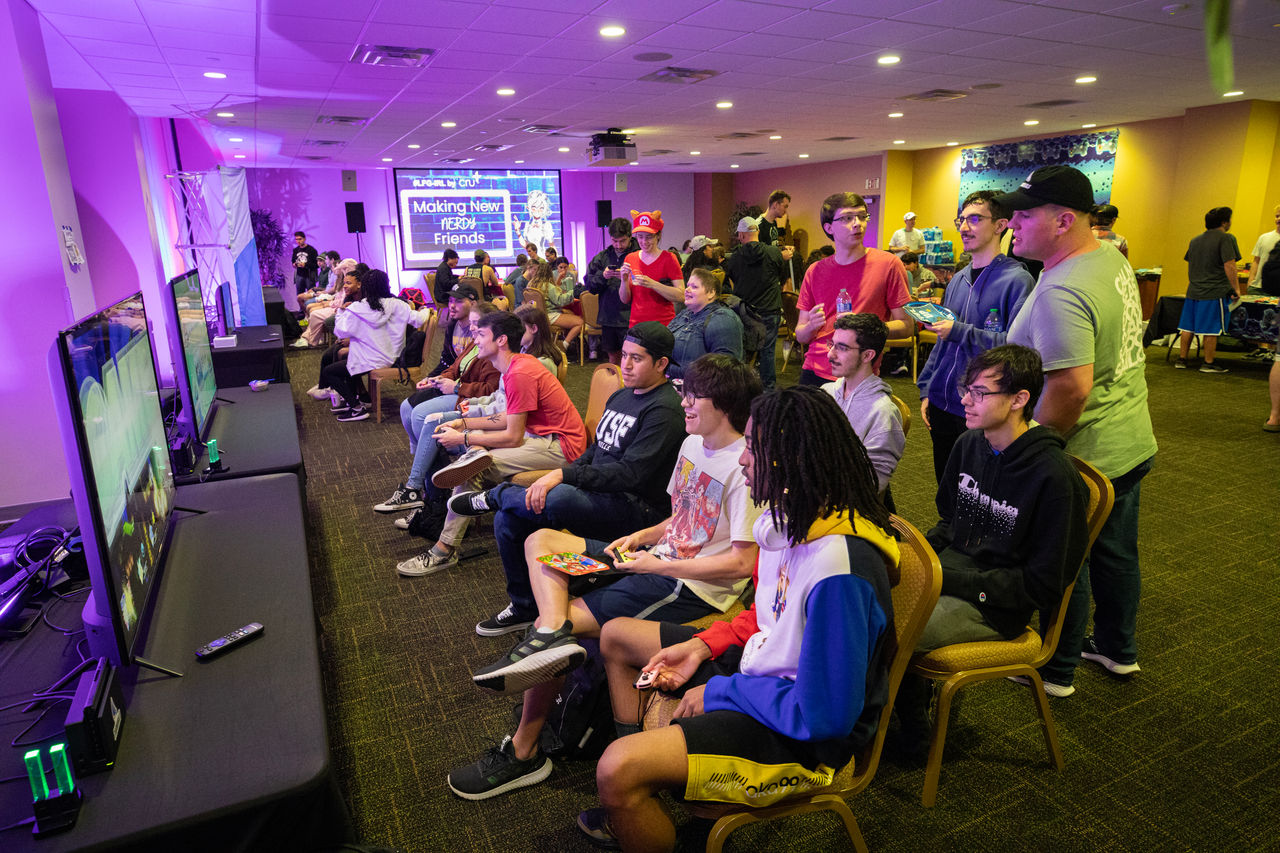 Gaming outreach social. They had about 150 students attend the event. University of South Florida Cru ministry