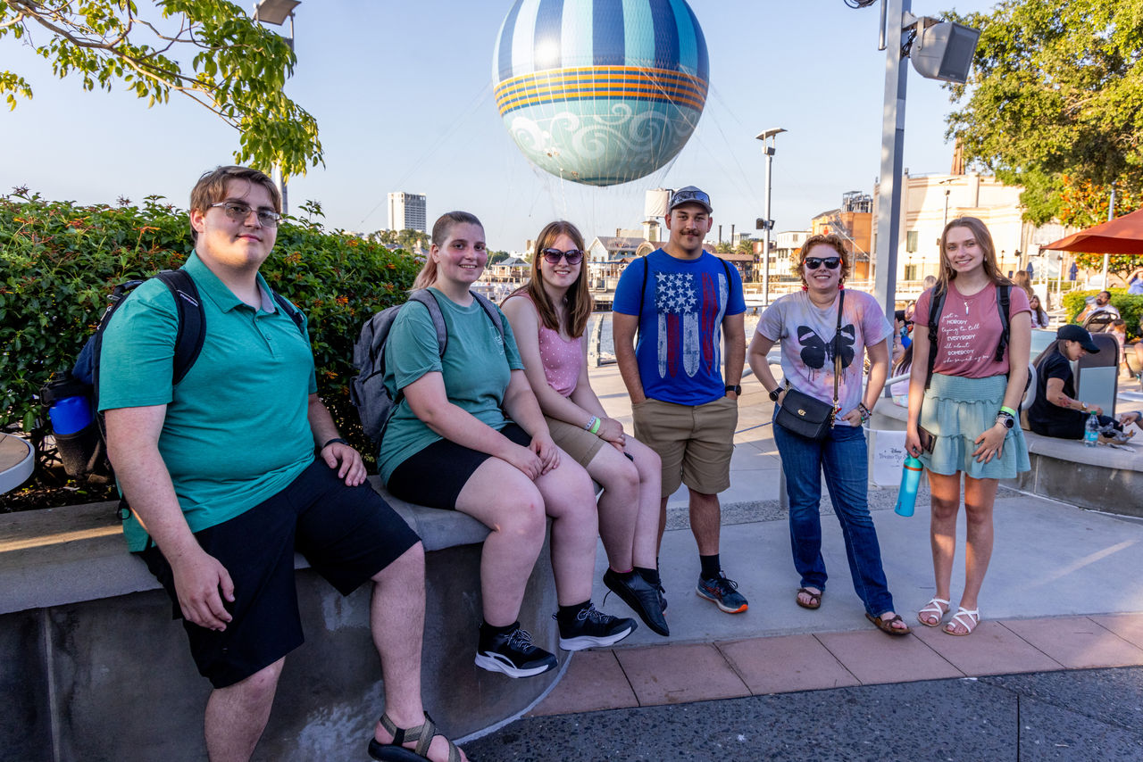 The students at Disney Springs