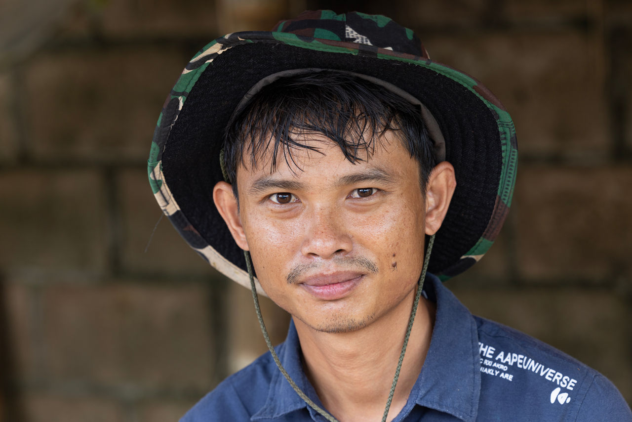 man smiling for camera