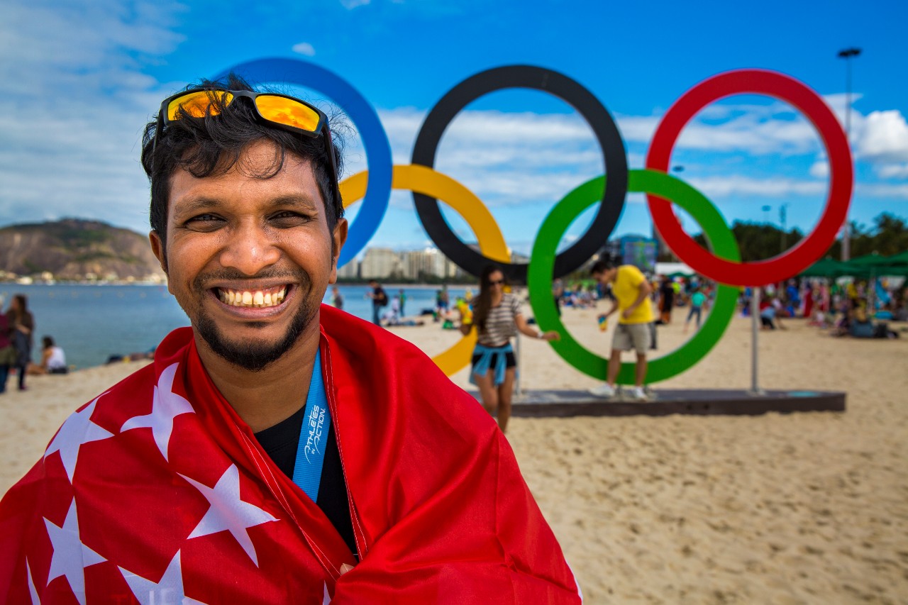 Copacabana Beach,  Olympic Sailing event singapore AIA staff